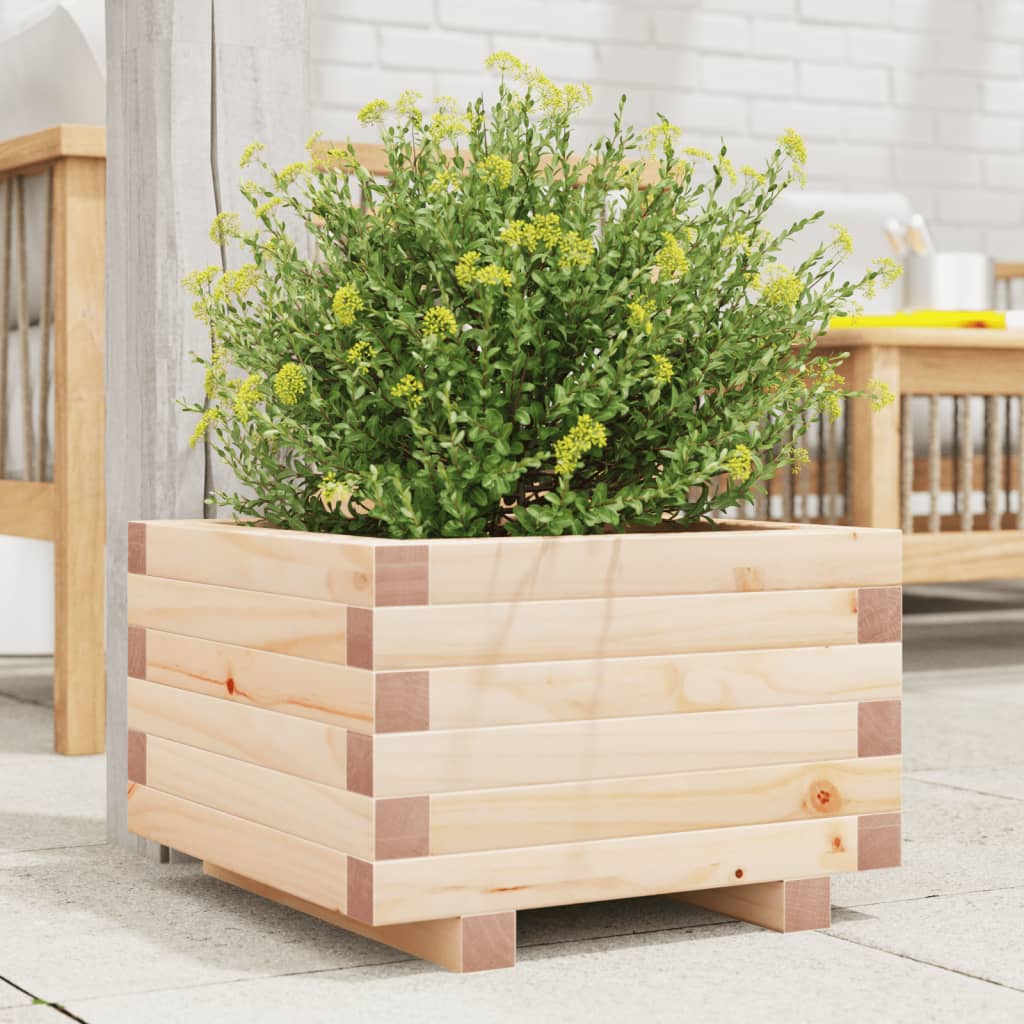 plantekasse 40x40x26,5 cm massivt fyrretræ