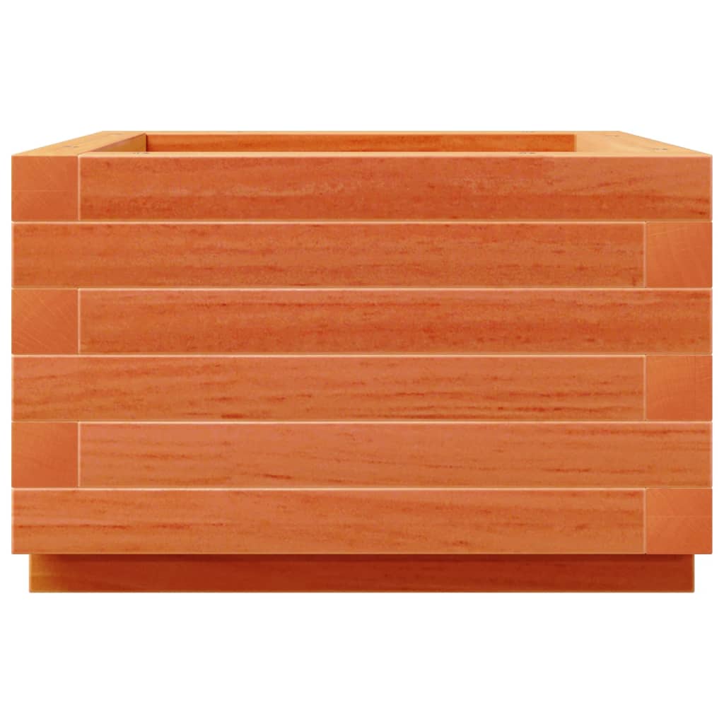 plantekasse 40x40x26,5 cm massivt fyrretræ gyldenbrun