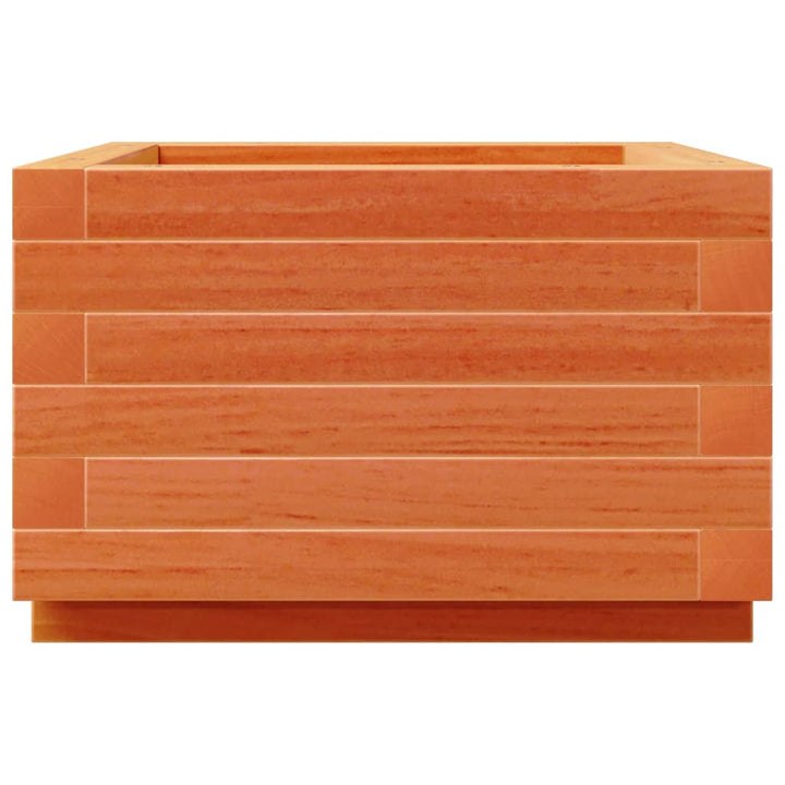 plantekasse 40x40x26,5 cm massivt fyrretræ gyldenbrun