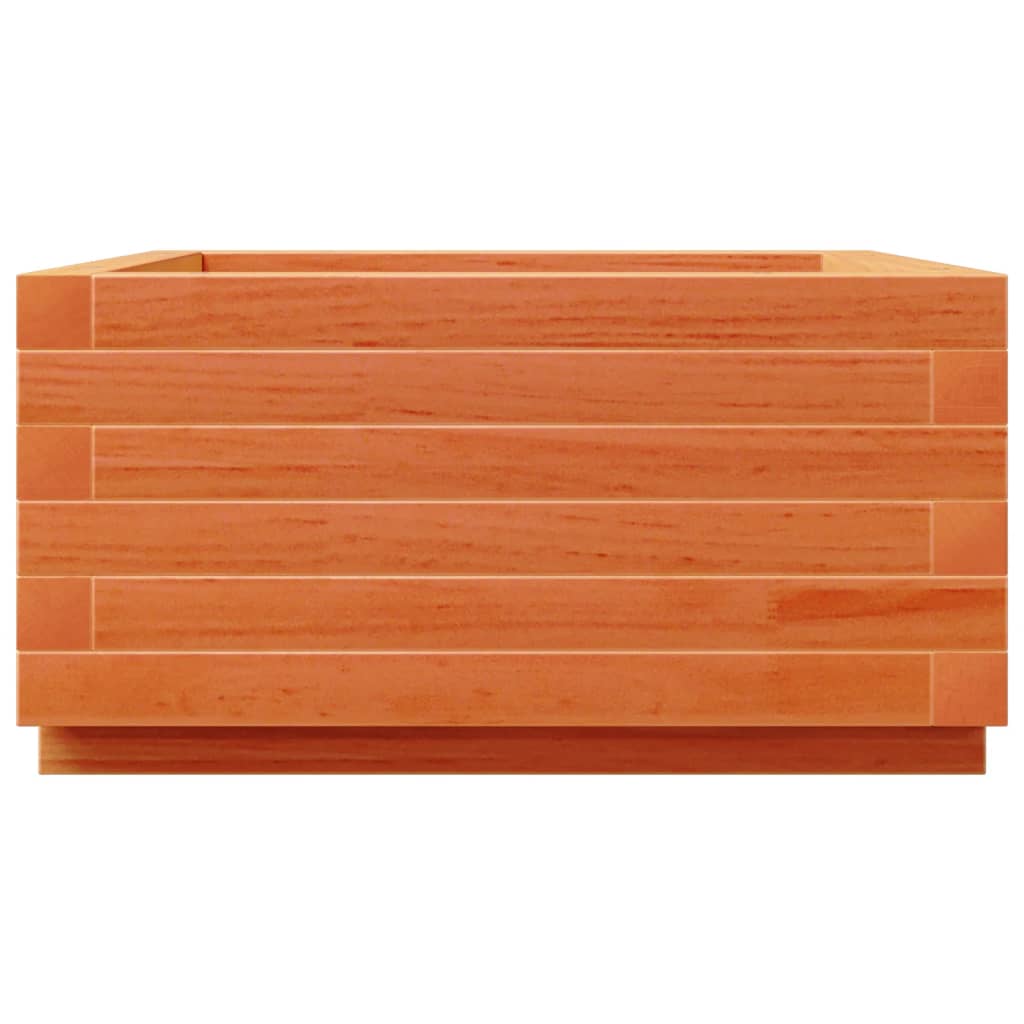 plantekasse 50x50x26,5 cm massivt fyrretræ gyldenbrun