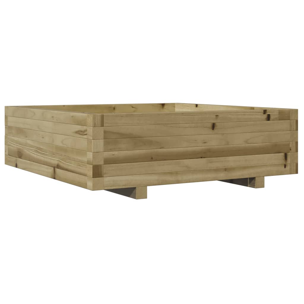 plantekasse 80x80x26,5 cm imprægneret fyrretræ