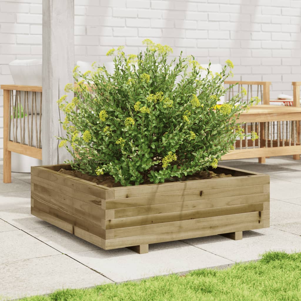 plantekasse 80x80x26,5 cm imprægneret fyrretræ