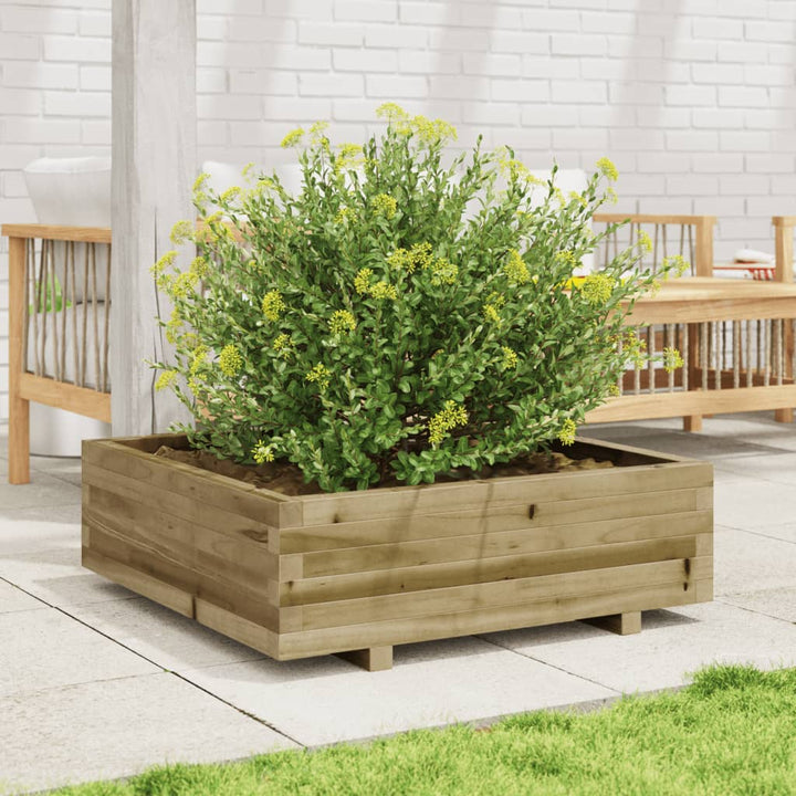 plantekasse 80x80x26,5 cm imprægneret fyrretræ