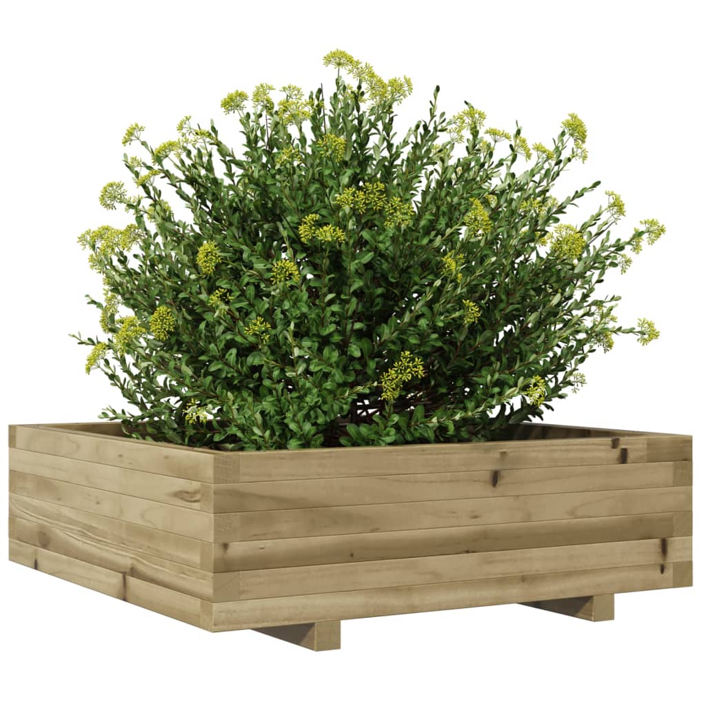 plantekasse 80x80x26,5 cm imprægneret fyrretræ