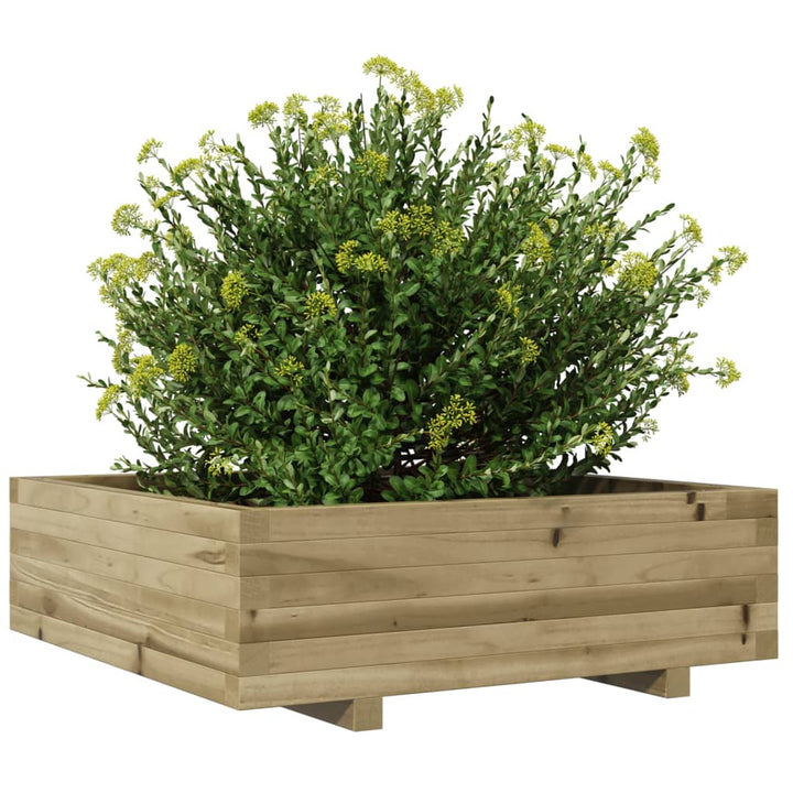 plantekasse 80x80x26,5 cm imprægneret fyrretræ