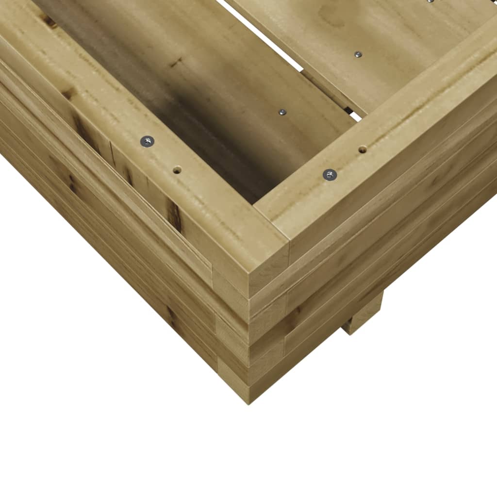 plantekasse 80x80x26,5 cm imprægneret fyrretræ
