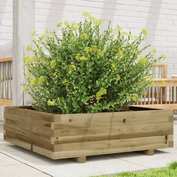 plantekasse 80x80x26,5 cm imprægneret fyrretræ