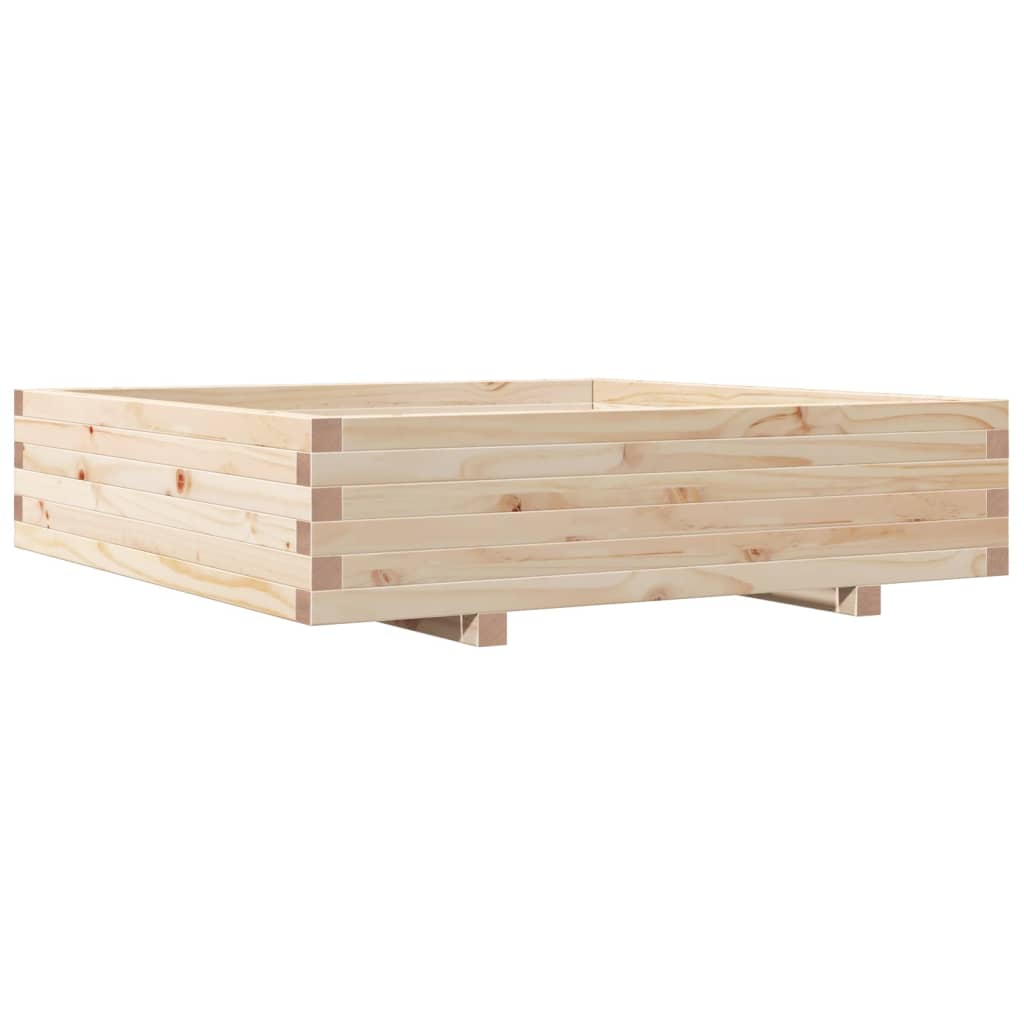 plantekasse 100x100x26,5 cm massivt fyrretræ