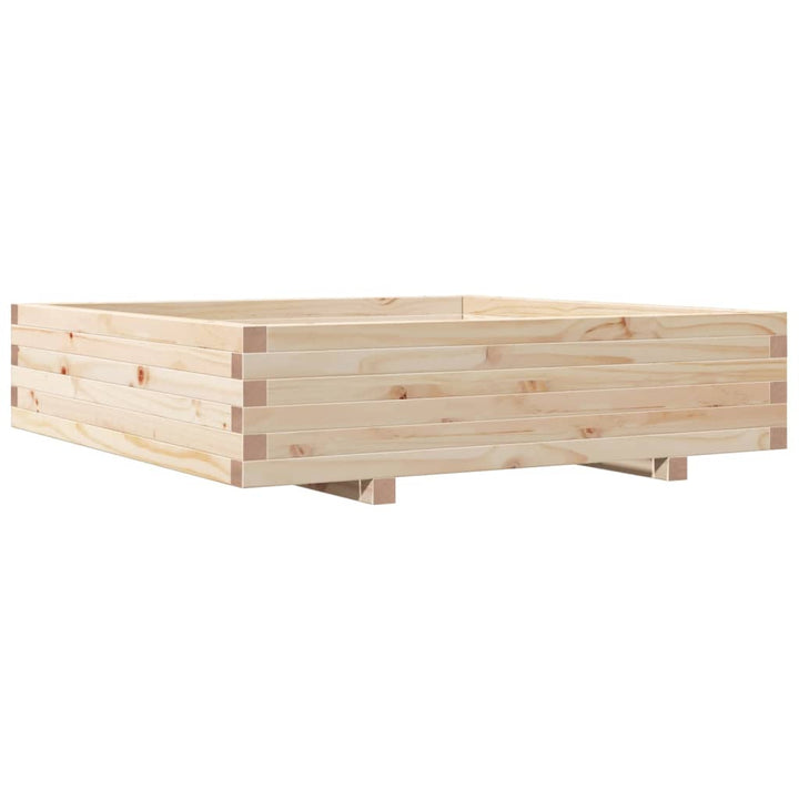plantekasse 100x100x26,5 cm massivt fyrretræ