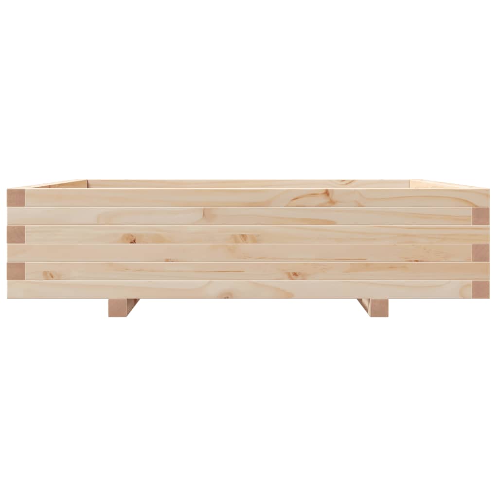 plantekasse 100x100x26,5 cm massivt fyrretræ