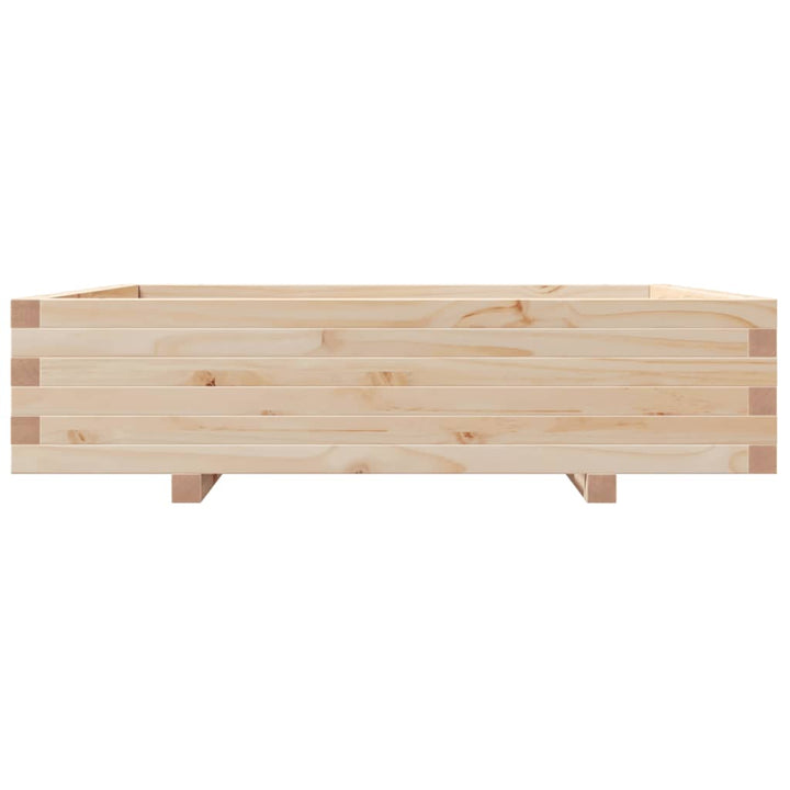 plantekasse 100x100x26,5 cm massivt fyrretræ