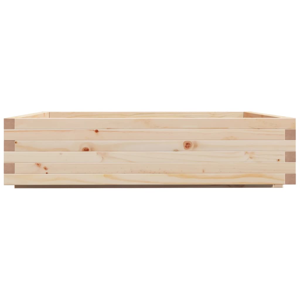 plantekasse 100x100x26,5 cm massivt fyrretræ
