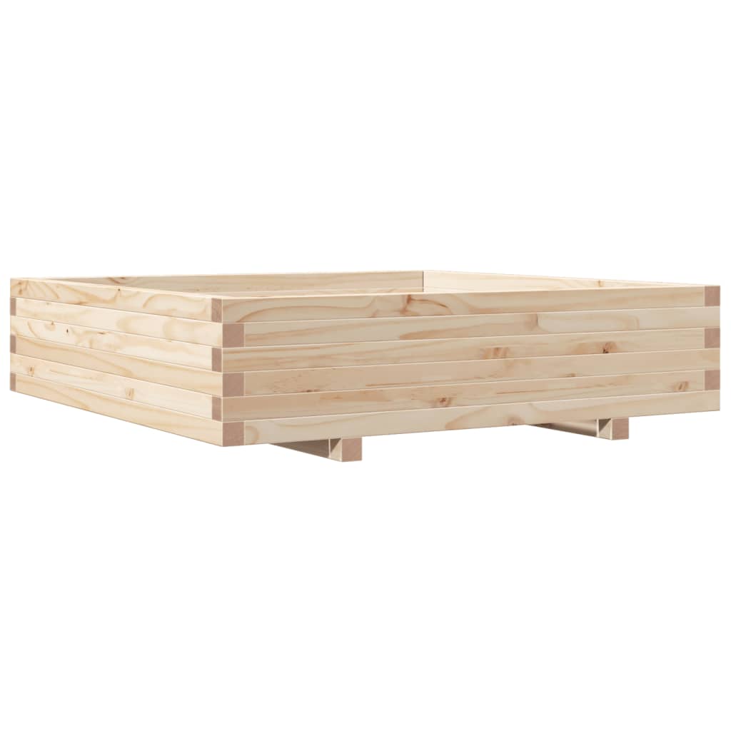plantekasse 100x100x26,5 cm massivt fyrretræ