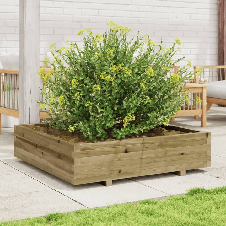 plantekasse 100x100x26,5 cm imprægneret fyrretræ