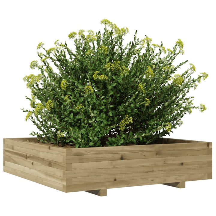 plantekasse 100x100x26,5 cm imprægneret fyrretræ