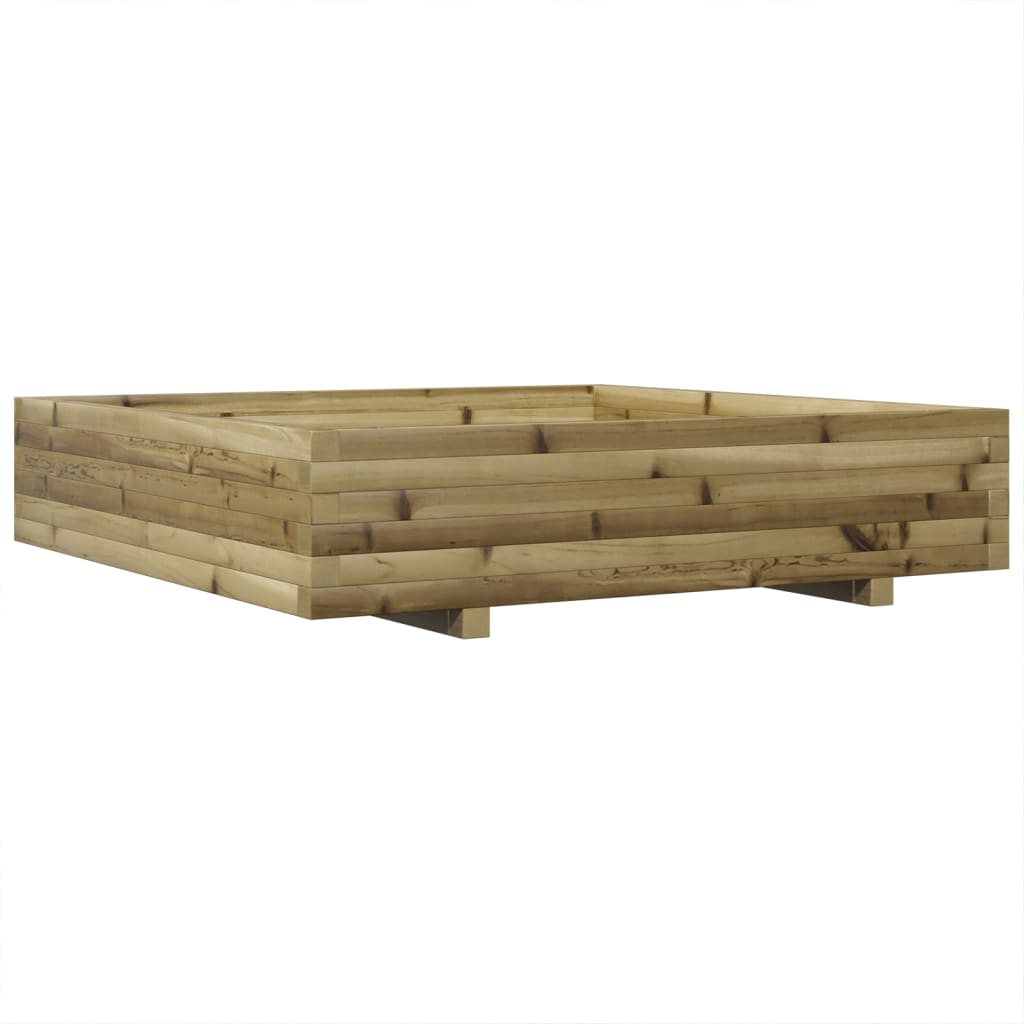 plantekasse 110x110x26,5 cm imprægneret fyrretræ