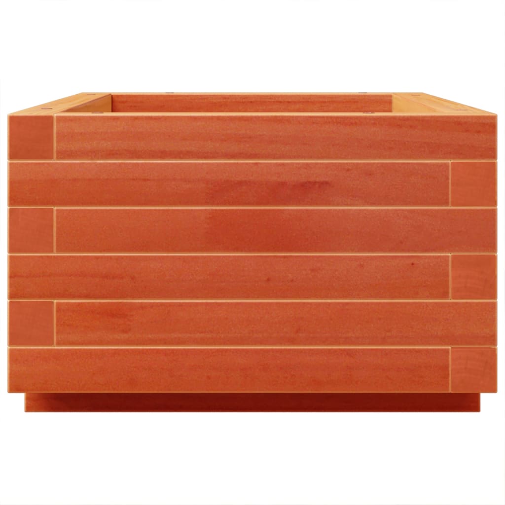 plantekasse 70x40x26,5 cm massivt fyrretræ gyldenbrun