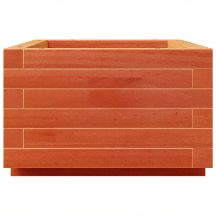 plantekasse 70x40x26,5 cm massivt fyrretræ gyldenbrun