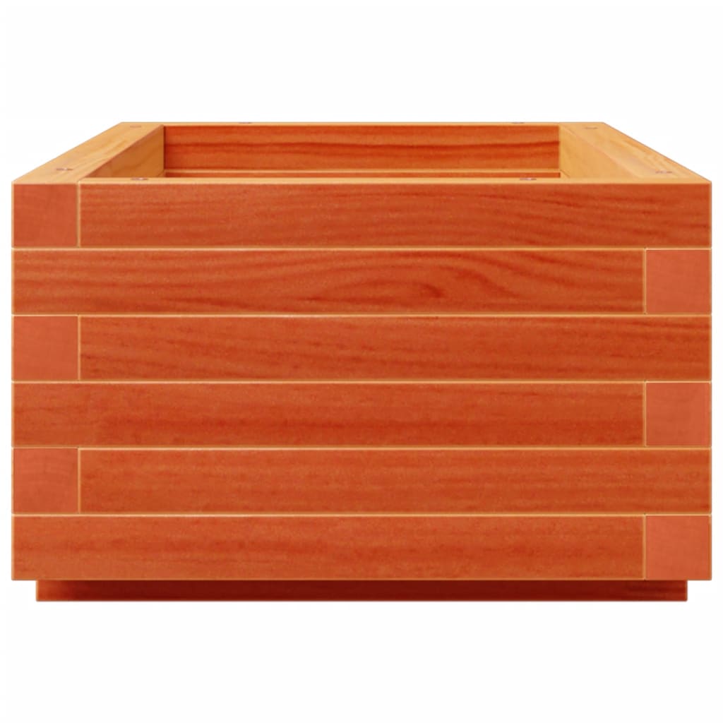 plantekasse 90x40x26,5 cm massivt fyrretræ gyldenbrun