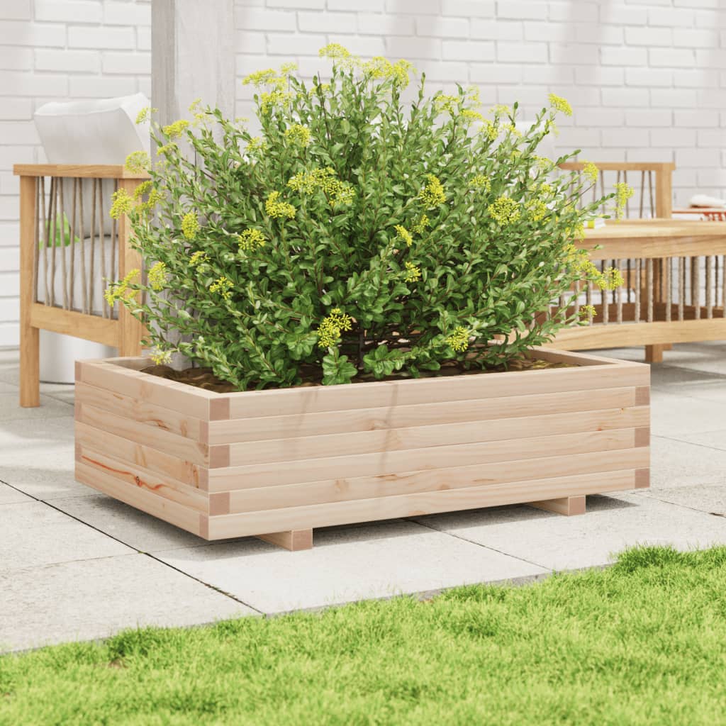 plantekasse 90x60x26,5 cm massivt fyrretræ