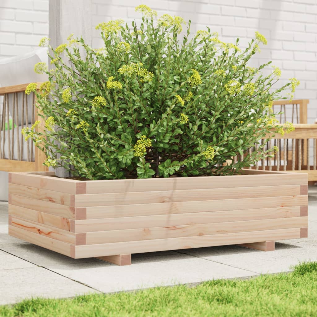 plantekasse 90x60x26,5 cm massivt fyrretræ