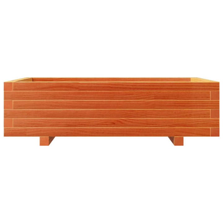 plantekasse 90x60x26,5 cm massivt fyrretræ gyldenbrun
