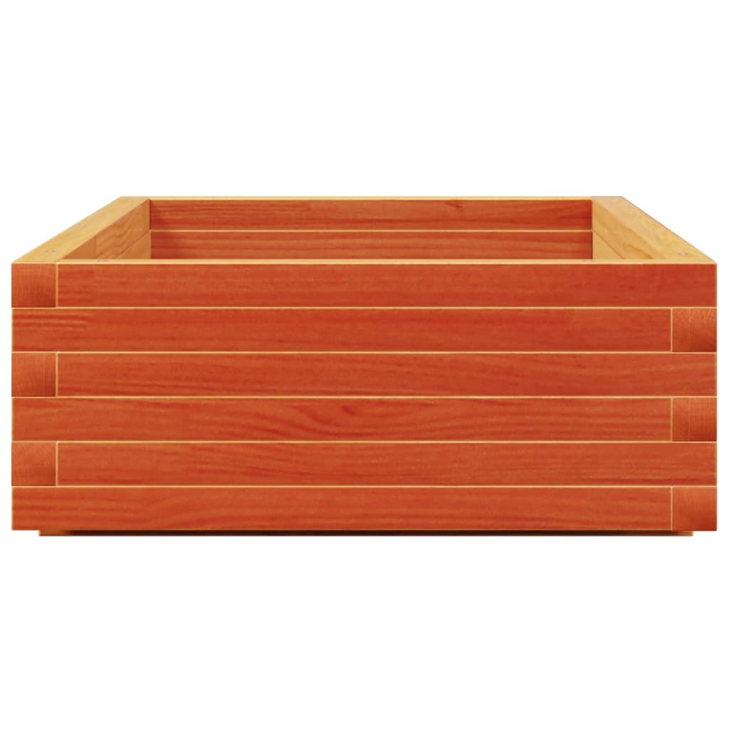 plantekasse 110x60x26,5 cm massivt fyrretræ gyldenbrun