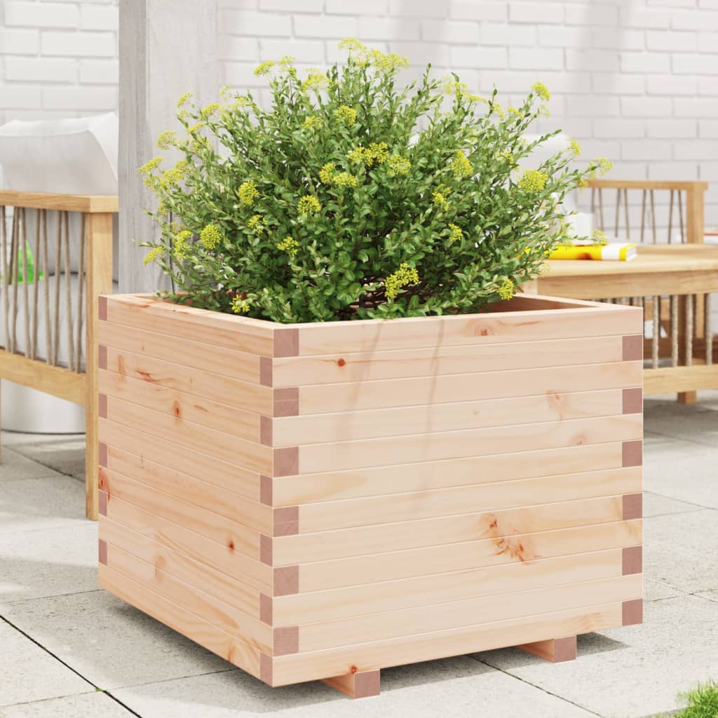 plantekasse 60x60x49,5 cm massivt fyrretræ