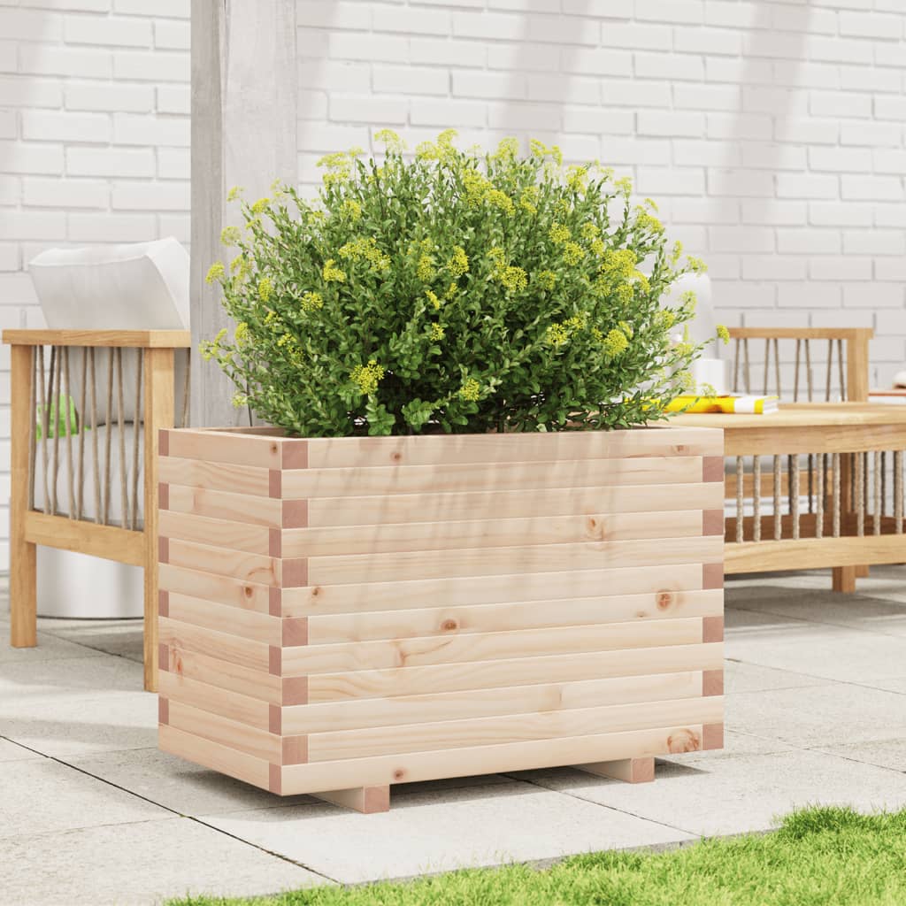 plantekasse 70x40x49,5 cm massivt fyrretræ