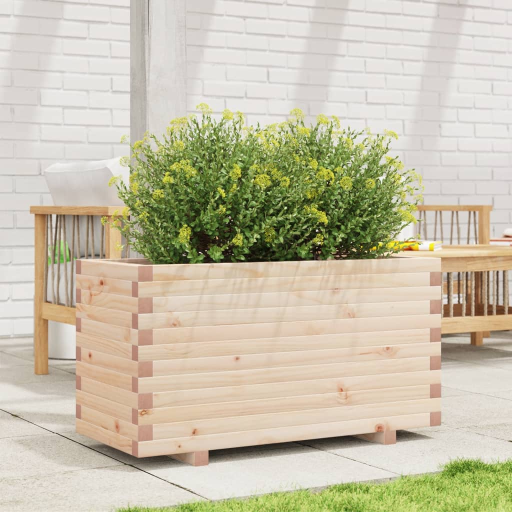 plantekasse 90x40x49,5 cm massivt fyrretræ