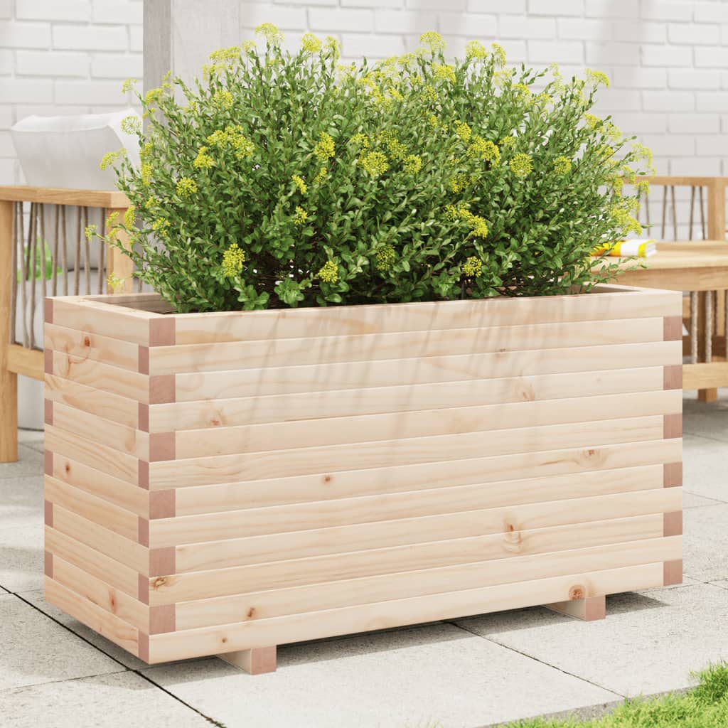 plantekasse 90x40x49,5 cm massivt fyrretræ