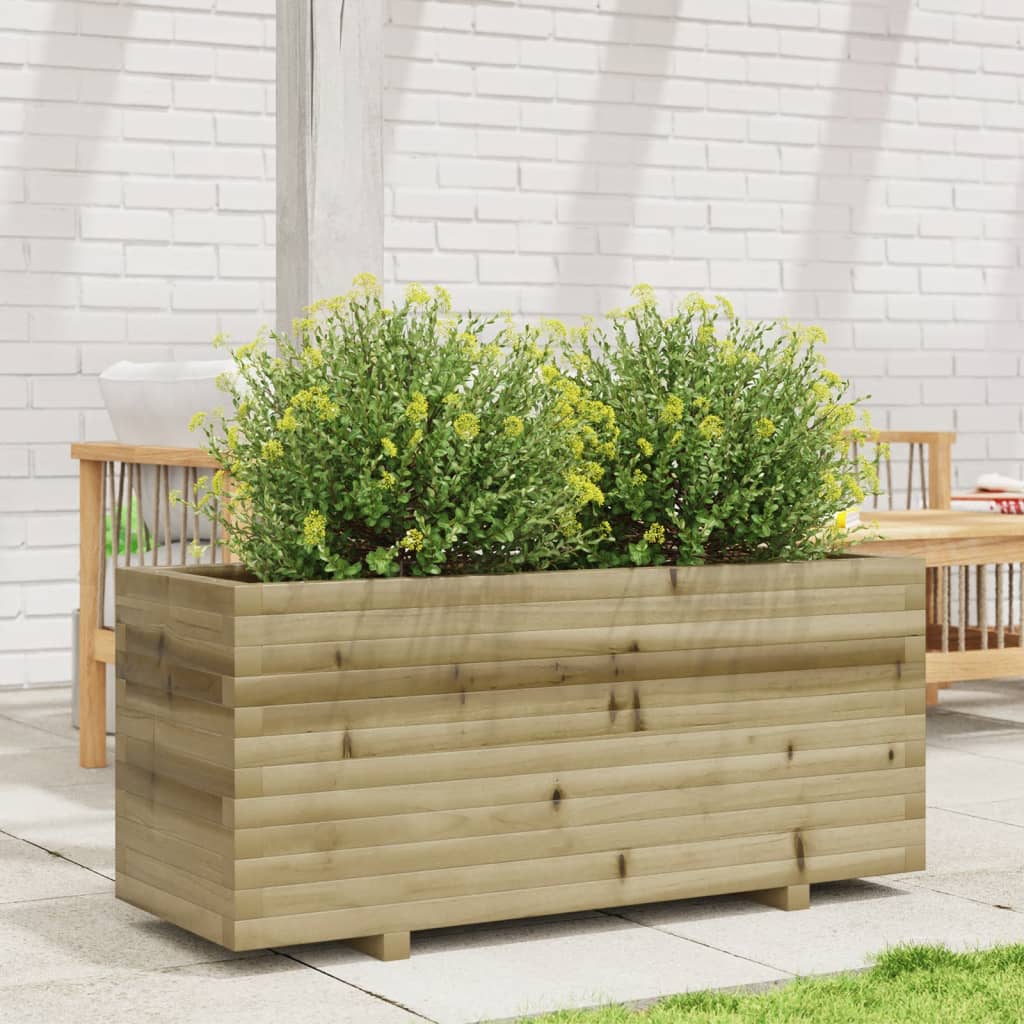 plantekasse 110x40x49,5 cm imprægneret fyrretræ