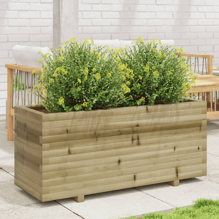 plantekasse 110x40x49,5 cm imprægneret fyrretræ