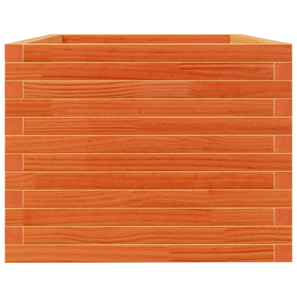plantekasse 90x60x49,5 cm massivt fyrretræ gyldenbrun