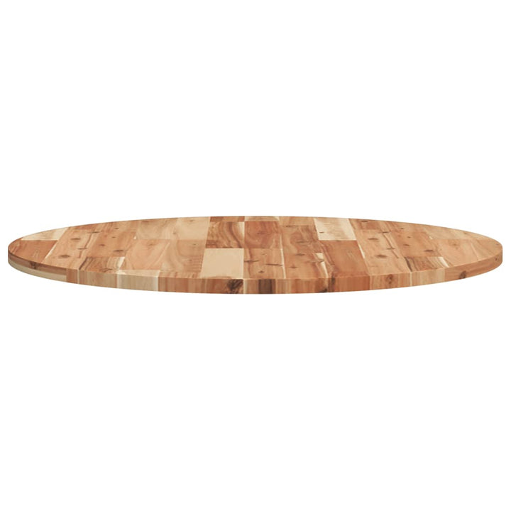 bordplade Ø70x2 cm rund massivt akacietræ