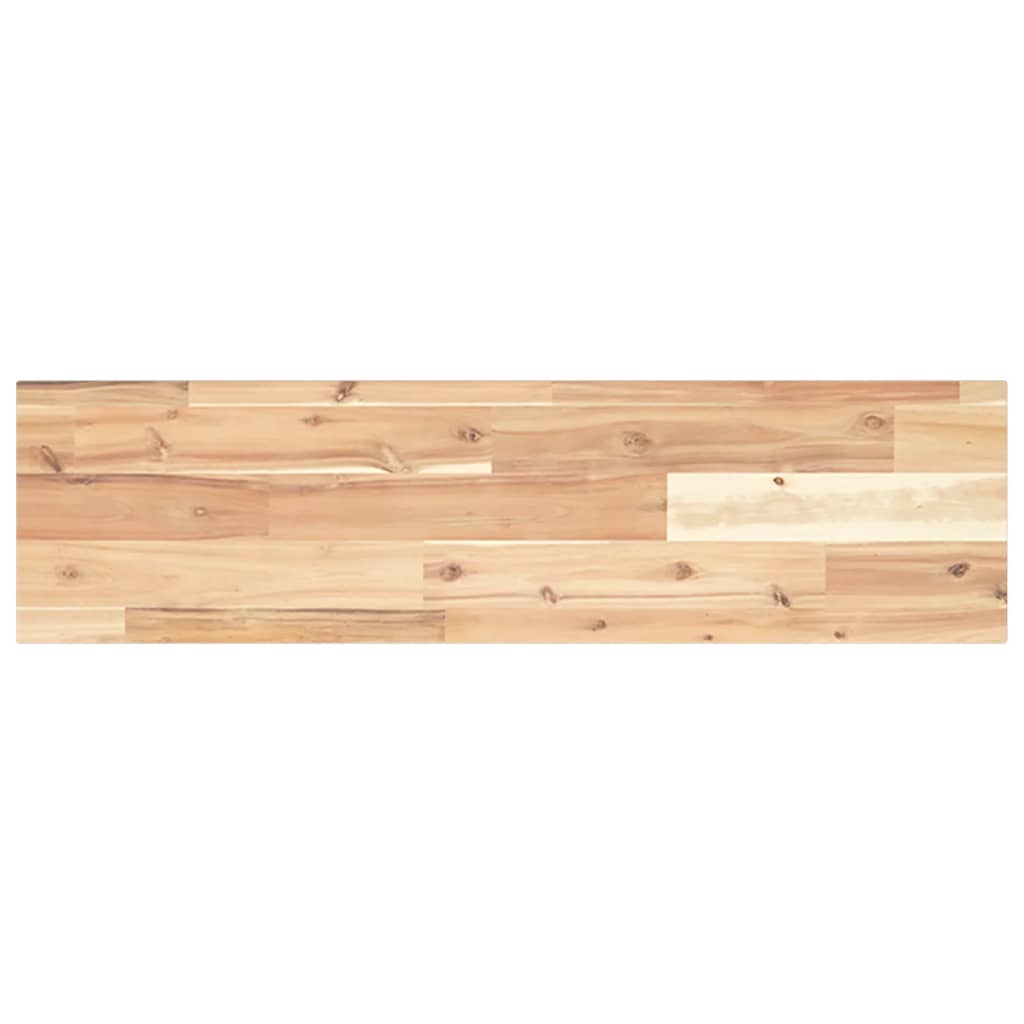bordplade 100x20x2 cm rektangulær massivt akacietræ
