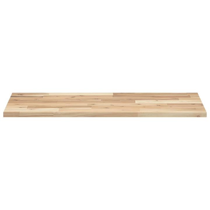 bordplade 80x40x2 cm rektangulær massivt akacietræ