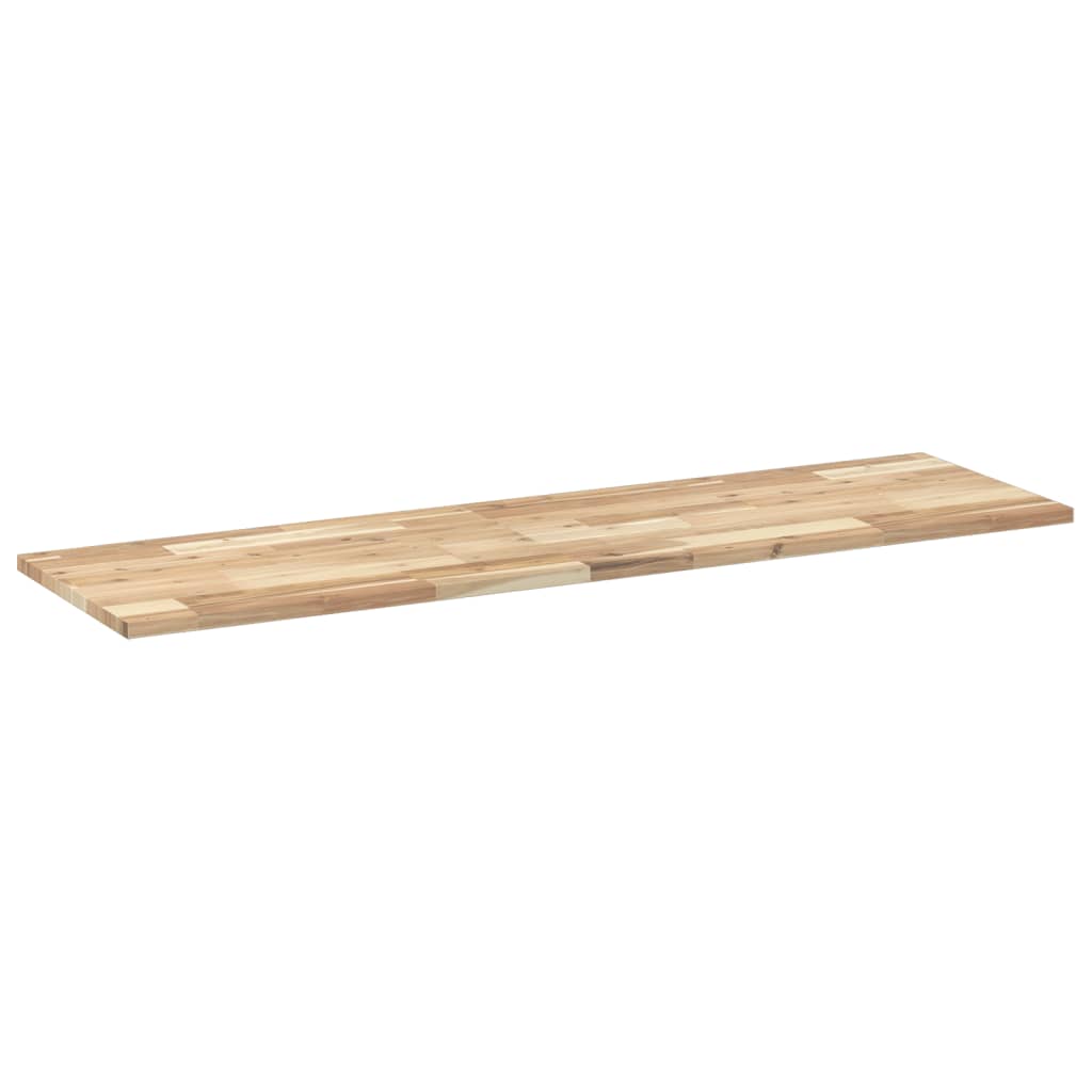 bordplade 120x40x2 cm rektangulær massivt akacietræ