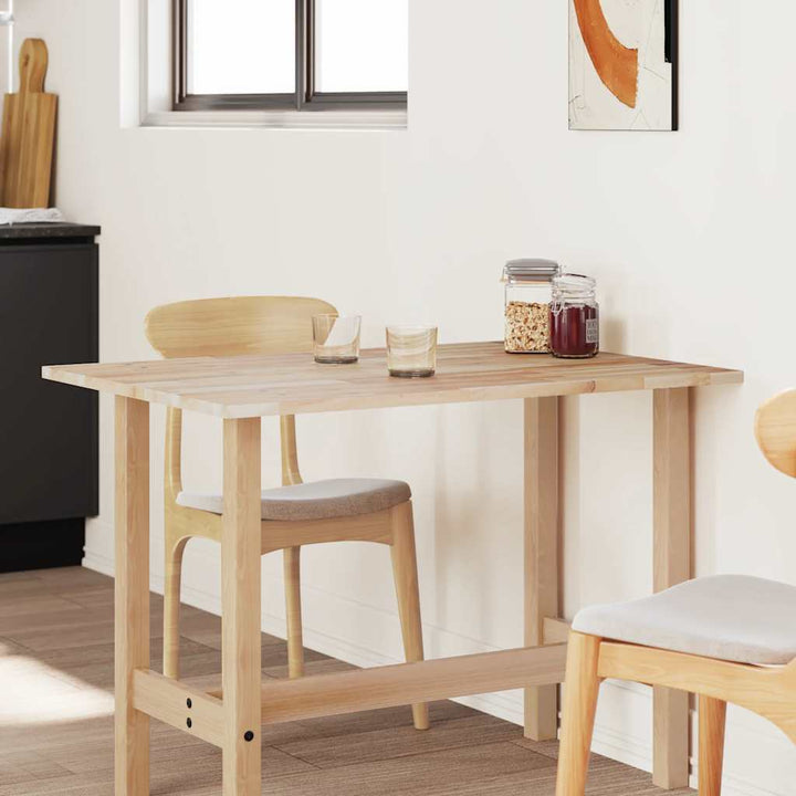 bordplade 80x70x2 cm rektangulær massivt akacietræ