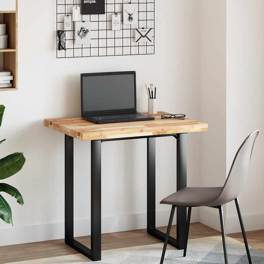 bordplade 80x60x4 cm rektangulær massivt akacietræ