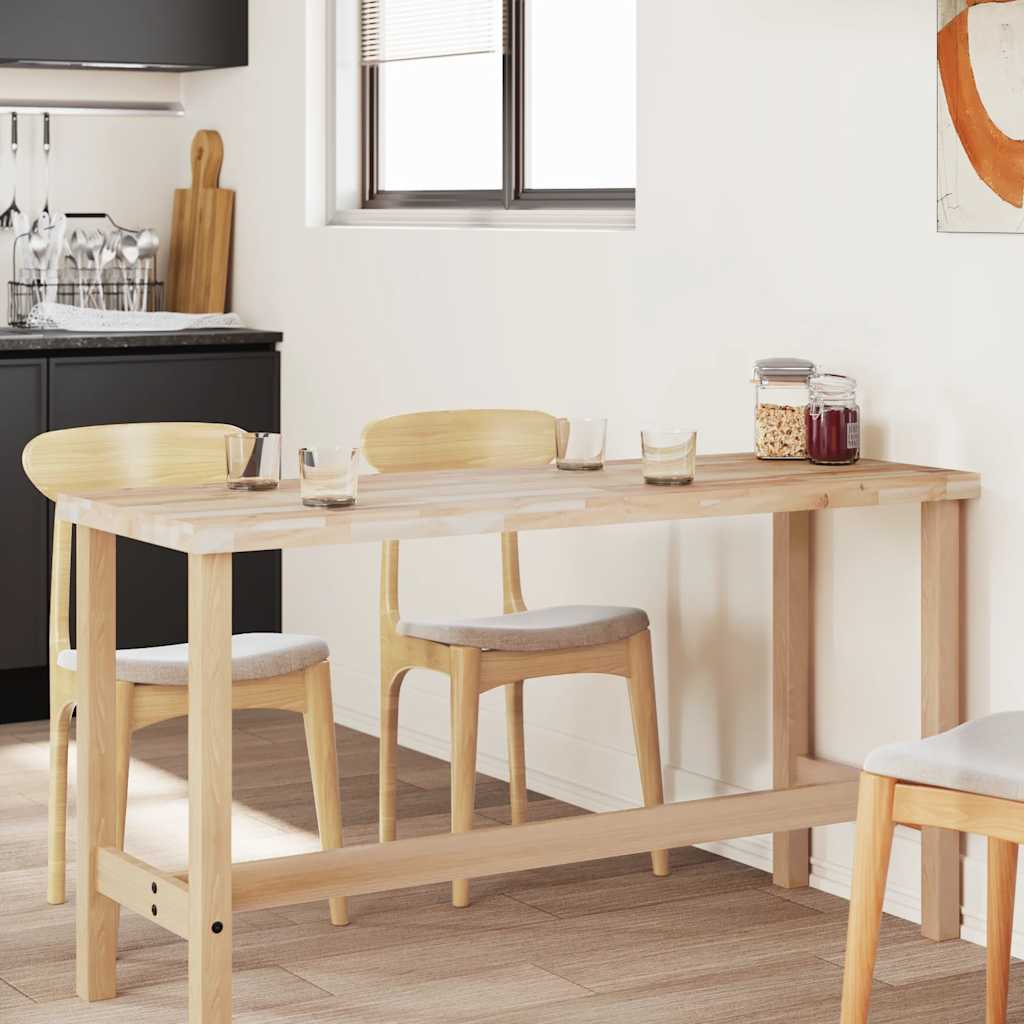 bordplade 120x60x4 cm rektangulær massivt akacietræ