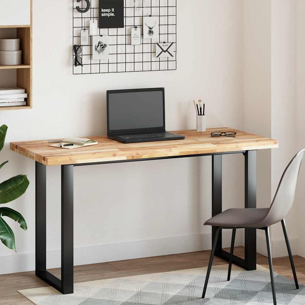 bordplade 140x60x4 cm rektangulær massivt akacietræ