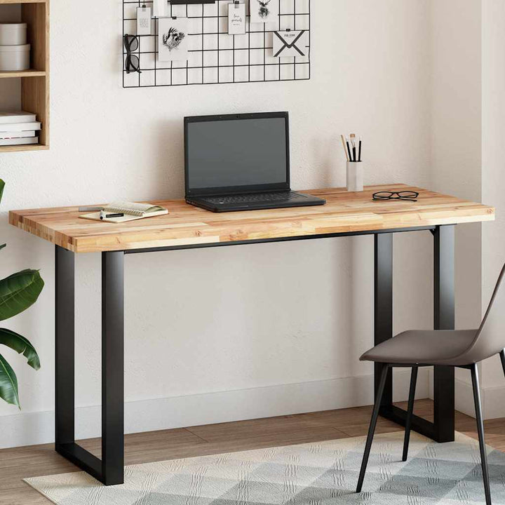 bordplade 140x60x4 cm rektangulær massivt akacietræ