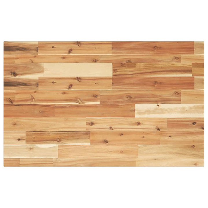 bordplade 80x50x2 cm rektangulær massivt akacietræ