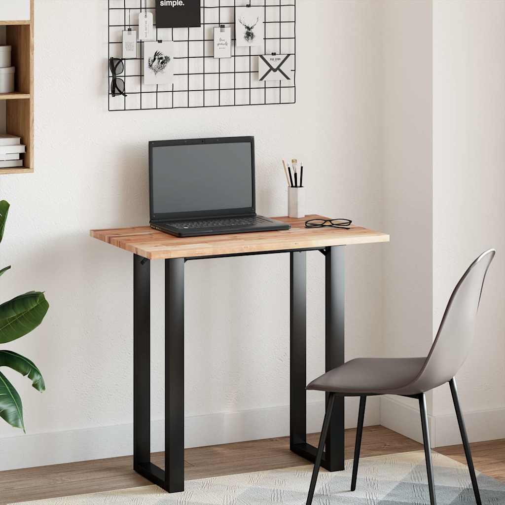 bordplade 80x50x2 cm rektangulær massivt akacietræ