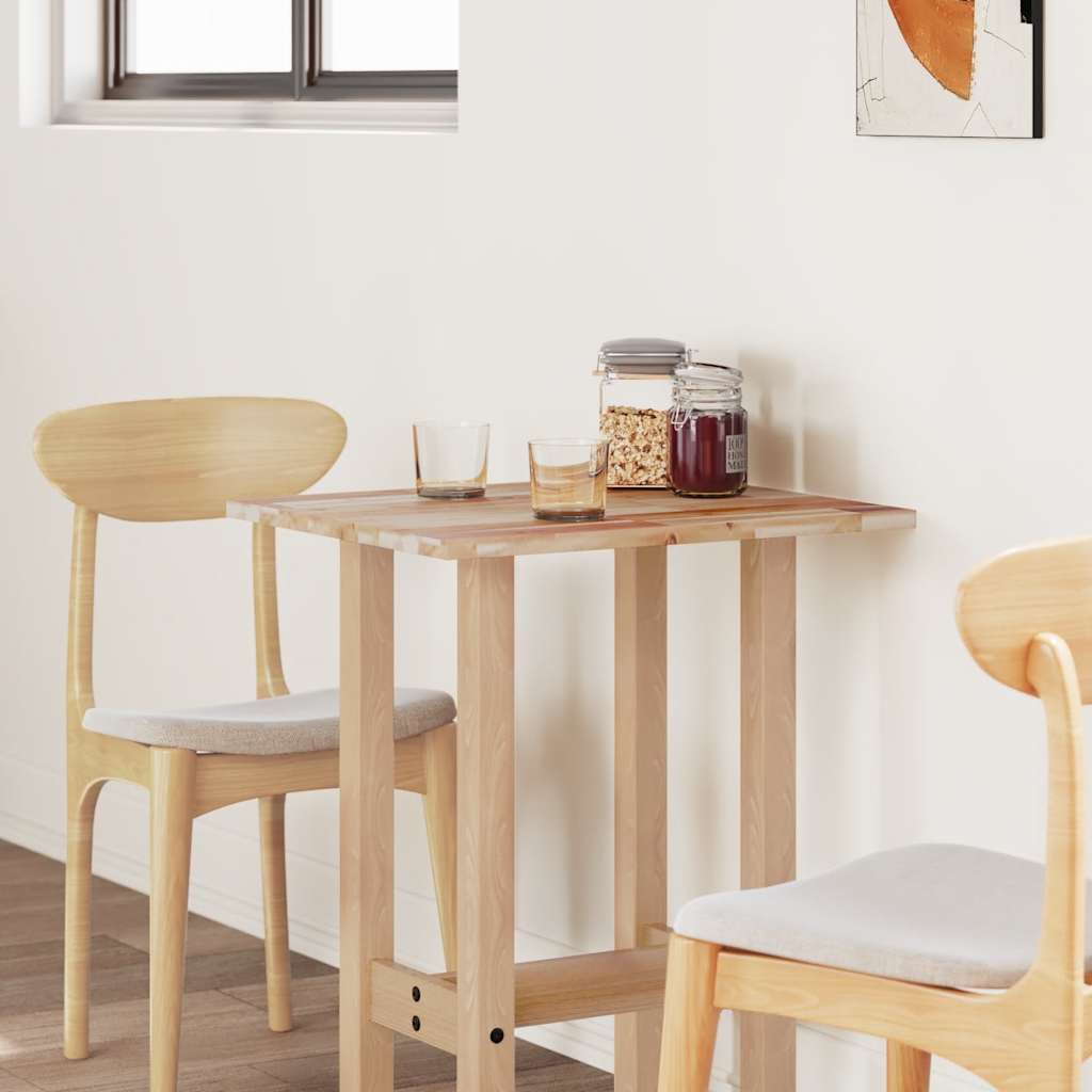bordplade 80x50x2 cm rektangulær massivt akacietræ