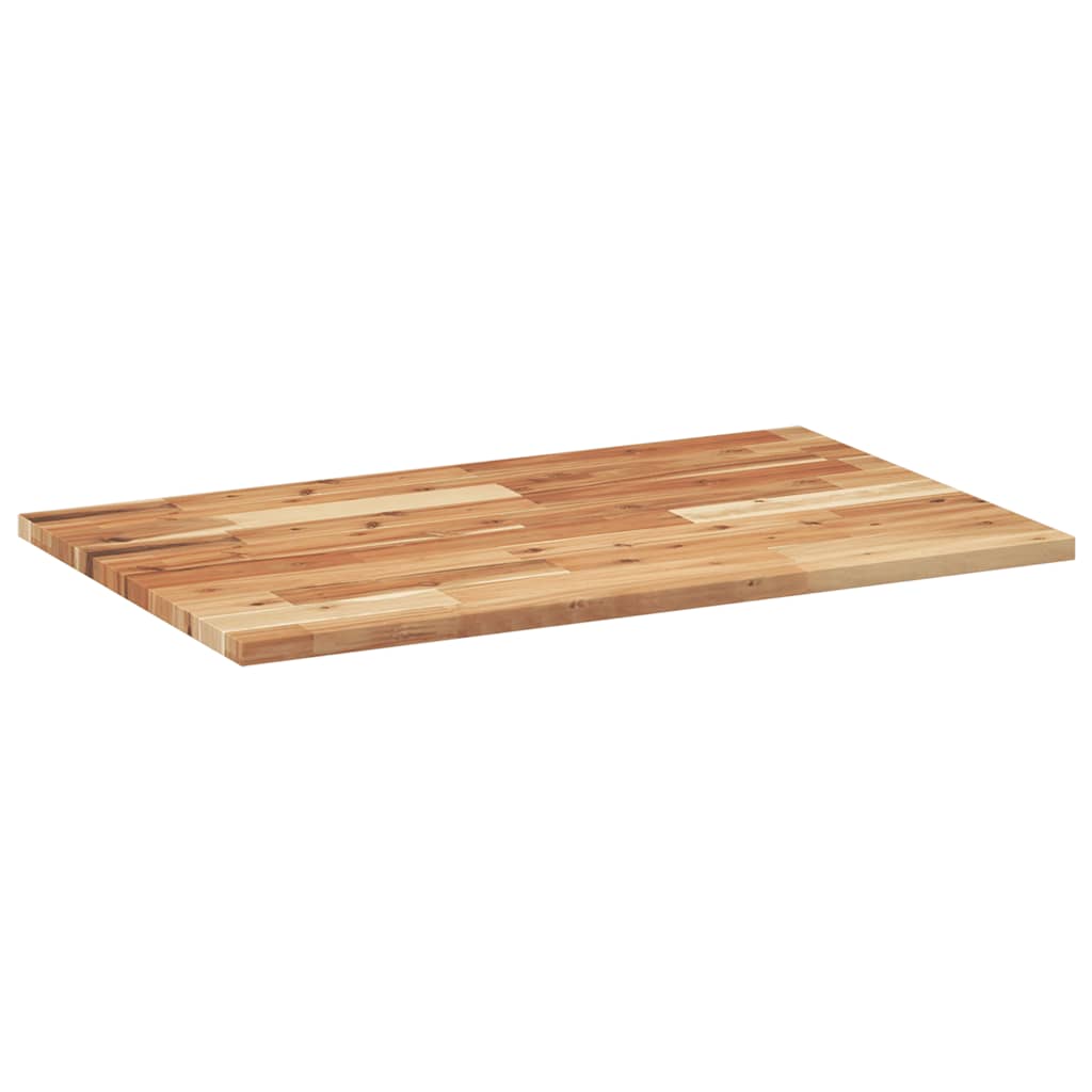 bordplade 80x50x2 cm rektangulær massivt akacietræ