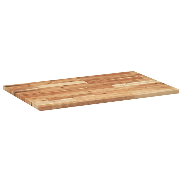 bordplade 80x50x2 cm rektangulær massivt akacietræ