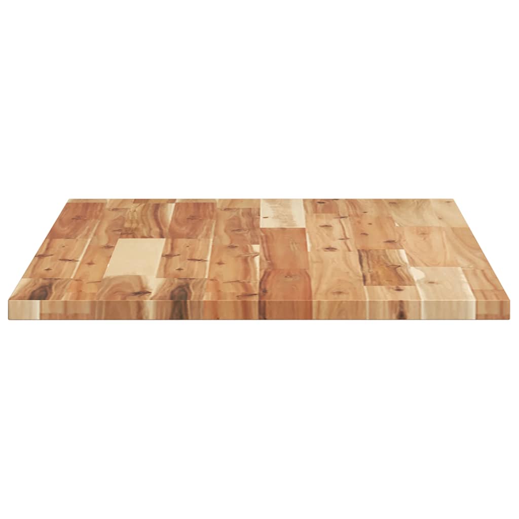 bordplade 80x50x2 cm rektangulær massivt akacietræ