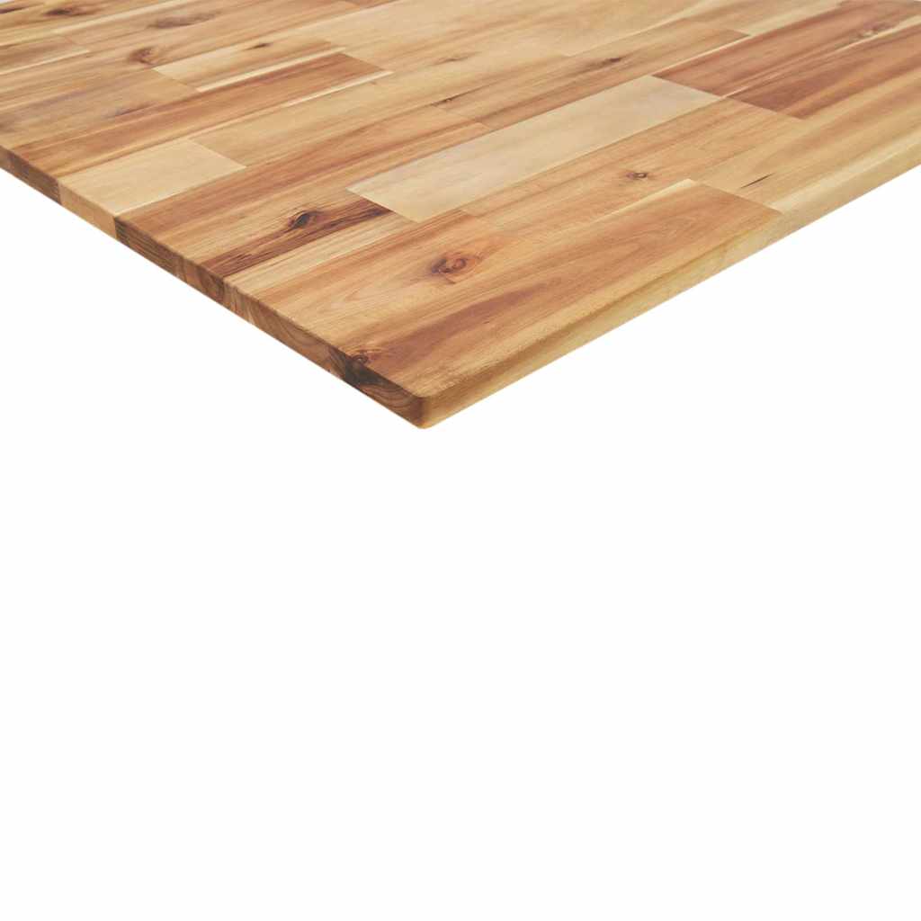 bordplade 80x50x2 cm rektangulær massivt akacietræ